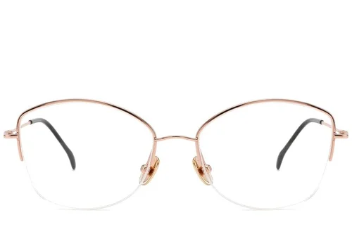 Lunettes semi-cerclées en titane rose #BS2012-1680