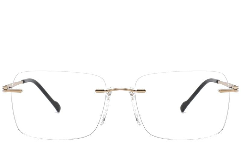 Invisible Golden Titanium Glasses #BS2012-1694
