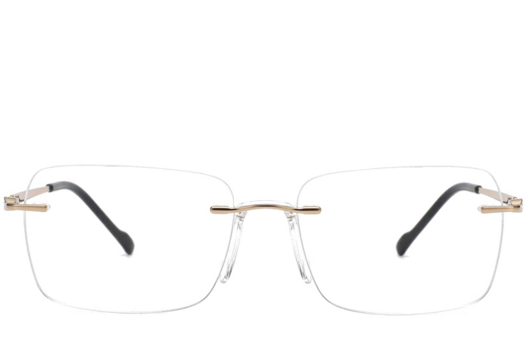 Gafas invisibles de titanio dorado #BS2012-1694