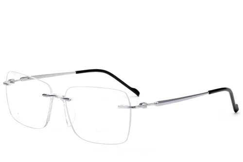 Lunettes invisibles en titane argenté #BS2012-1695