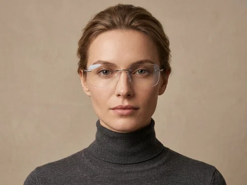Lunettes invisibles en titane gris #BS2012-1697