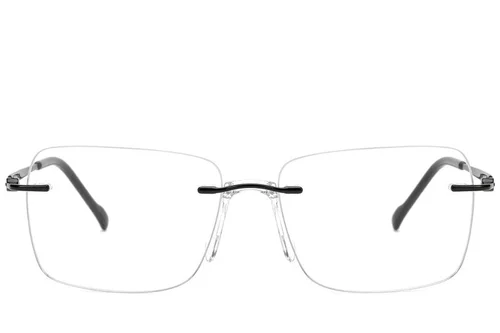 Lunettes invisibles en titane noir #BS2012-1698