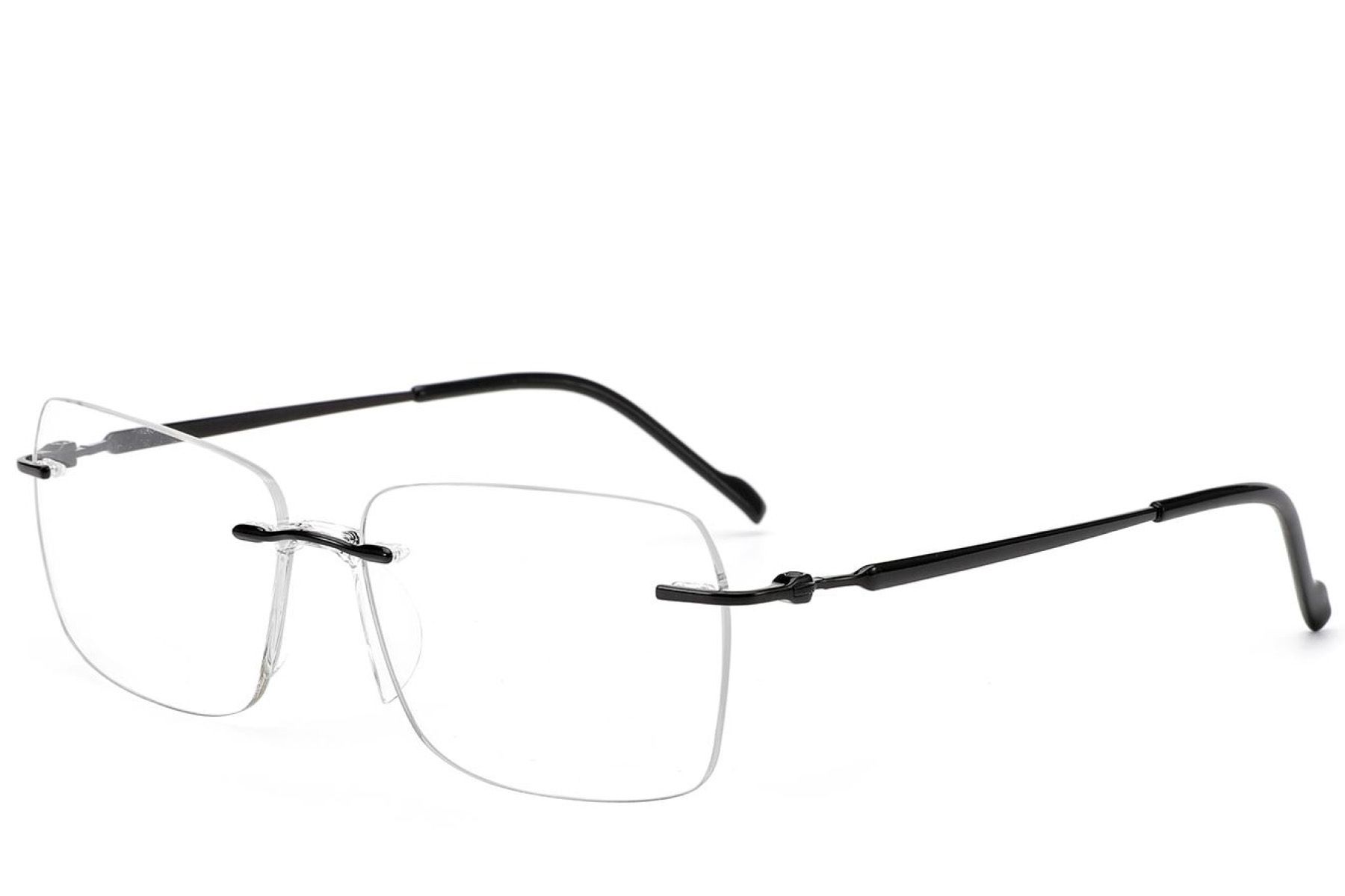 Invisible Black Titanium Glasses #BS2012-1698