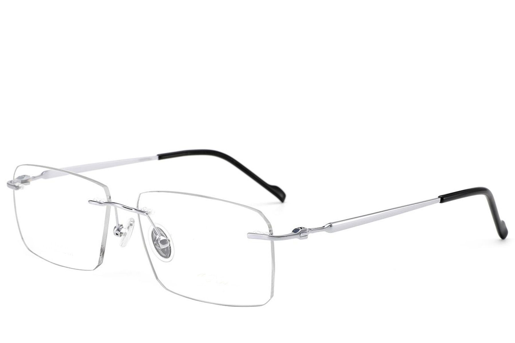 Invisible Silver Titanium Glasses #BS2012-1700