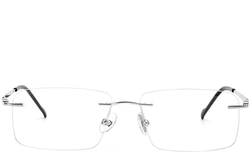 Lunettes invisibles en titane argenté #BS2012-1700