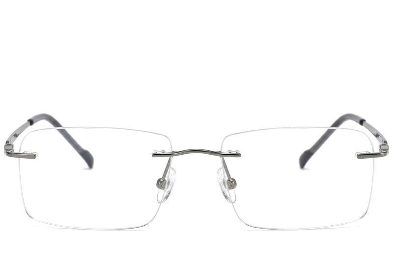 Invisible Grey Titanium Glasses #BS2012-1702