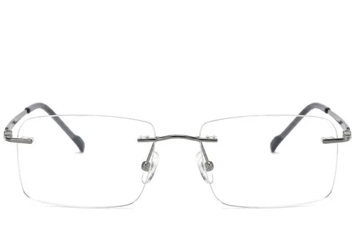 Lunettes invisibles en titane gris #BS2012-1702