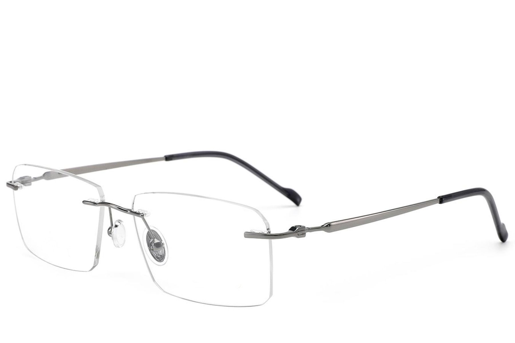 Invisible Grey Titanium Glasses #BS2012-1702