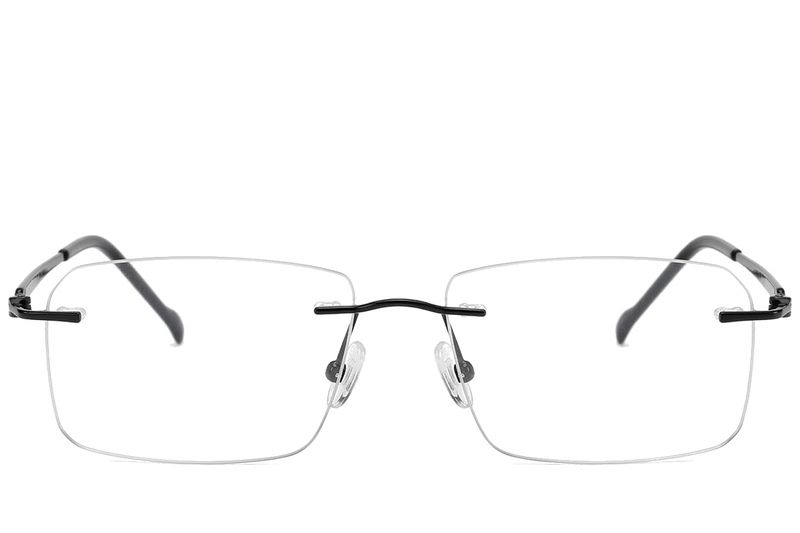 Invisible Black Titanium Glasses #BS2012-1703