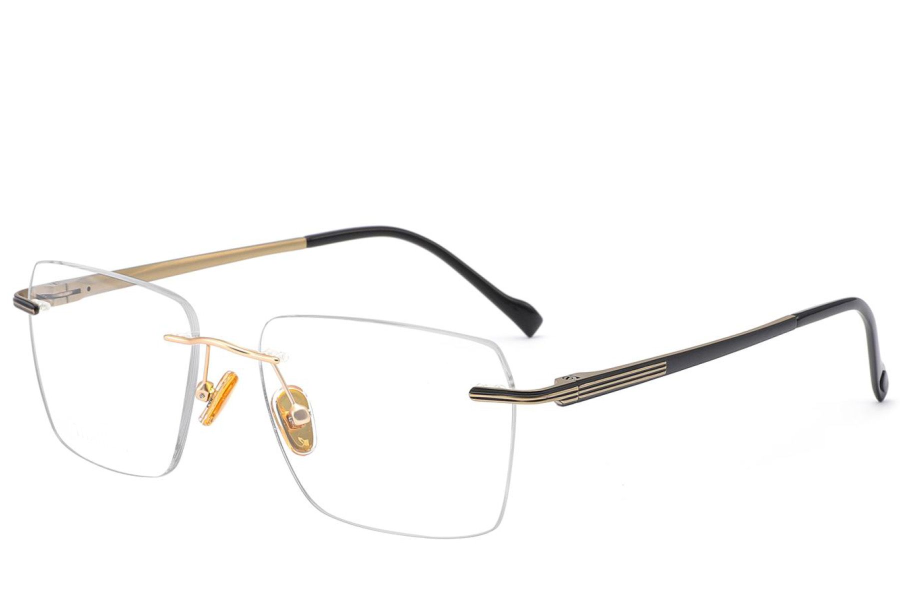Invisible Golden Titanium Glasses #BS2012-1704