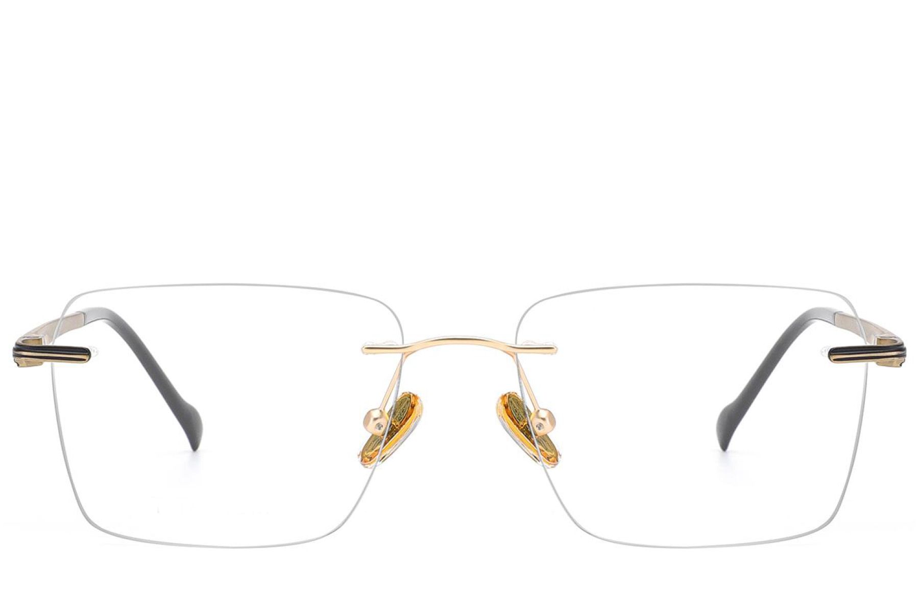 Invisible Golden Titanium Glasses #BS2012-1704