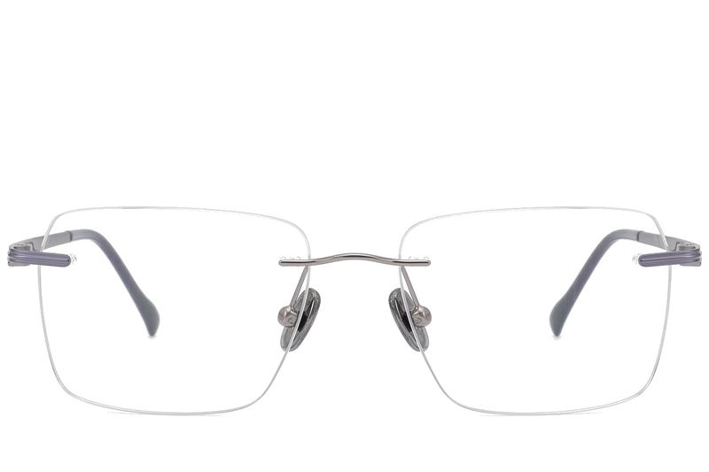 Invisible Grey Titanium Glasses #BS2012-1705