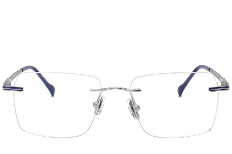 Invisible Silver Titanium Glasses #BS2012-1706