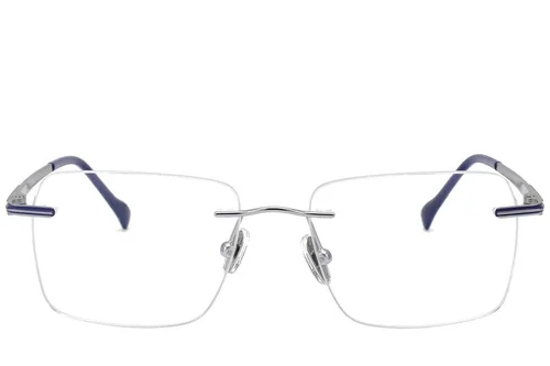 Lunettes invisibles en titane argenté #BS2012-1706