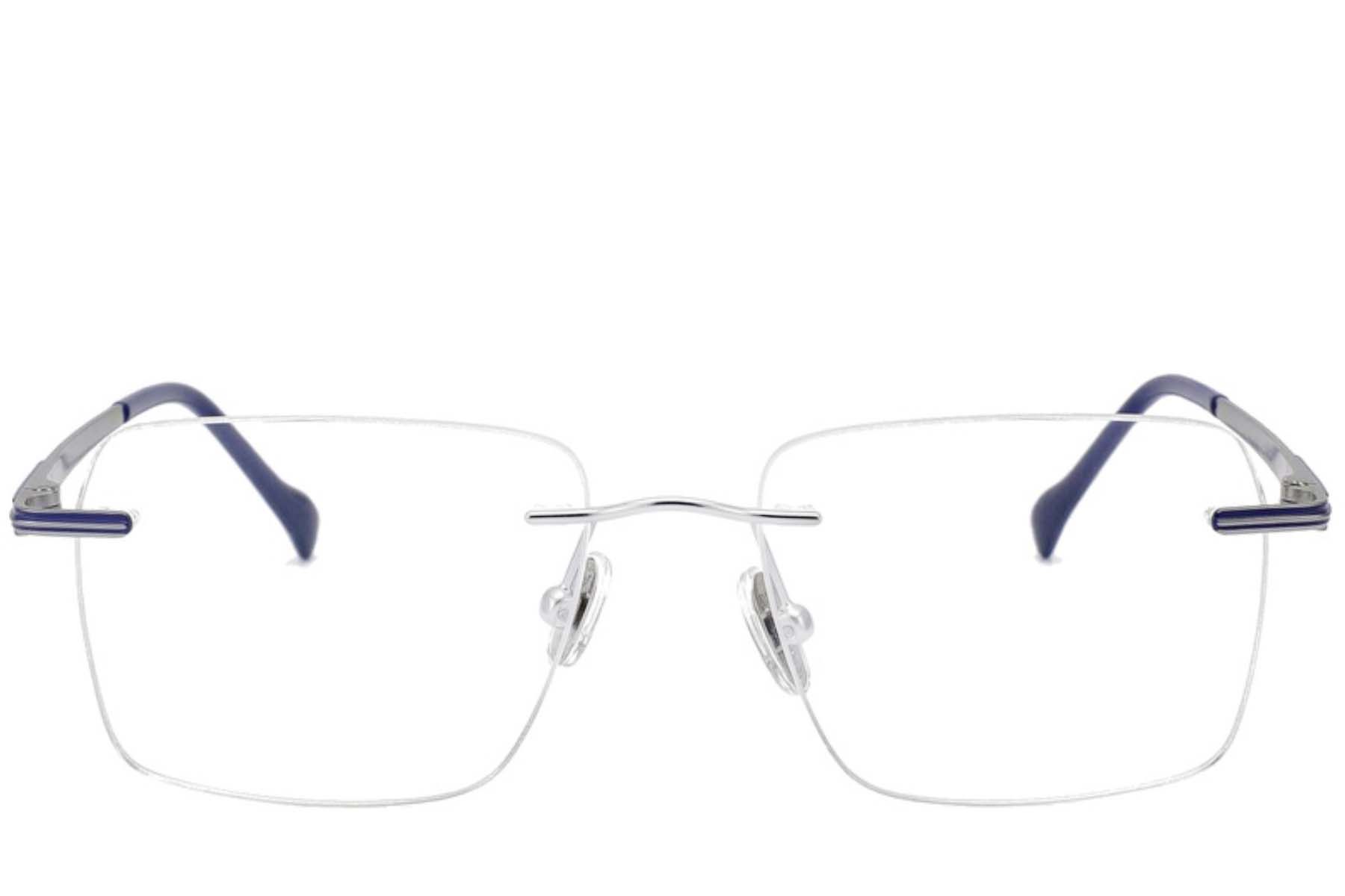 Gafas invisibles de titanio plateado #BS2012-1706