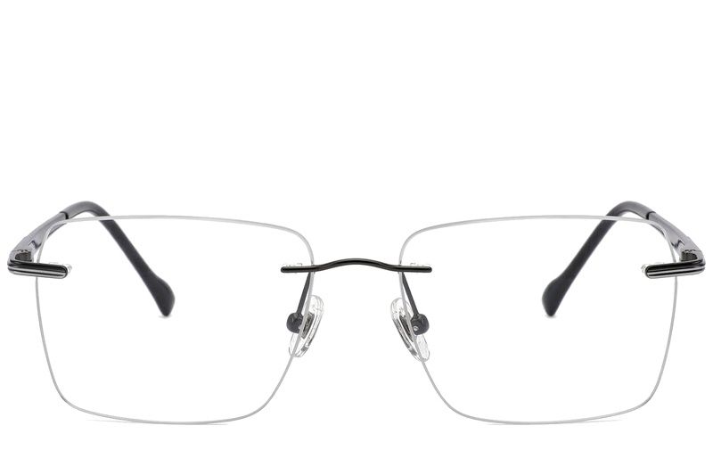Invisible Black Titanium Glasses #BS2012-1707