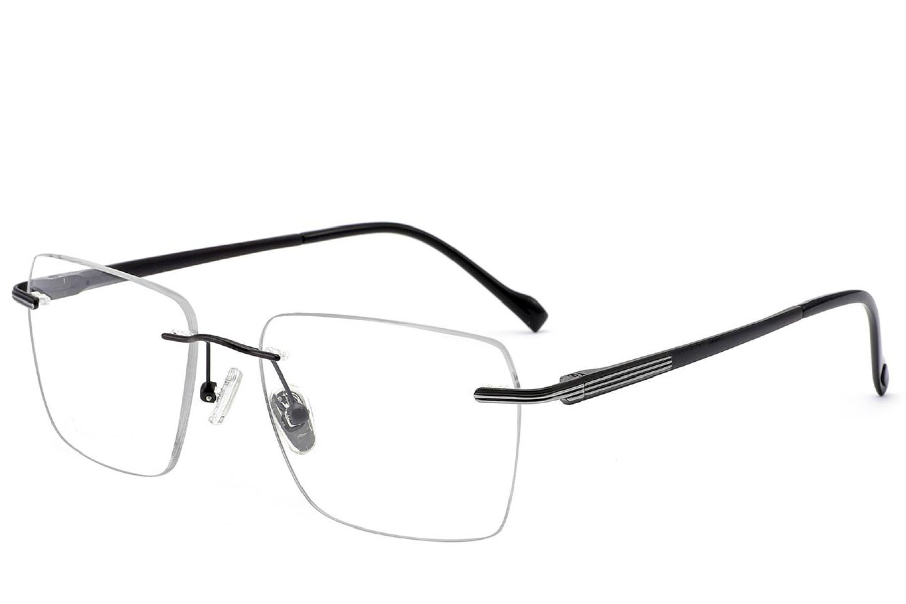 Invisible Black Titanium Glasses #BS2012-1707