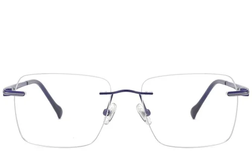 Lunettes invisibles en titane bleu #BS2012-1708