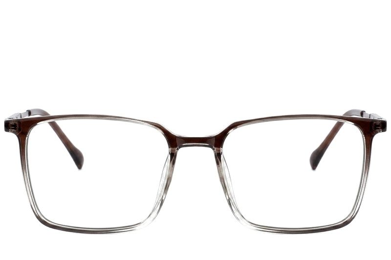 Rectangular Brown Titanium Glasses #BS2012-1710