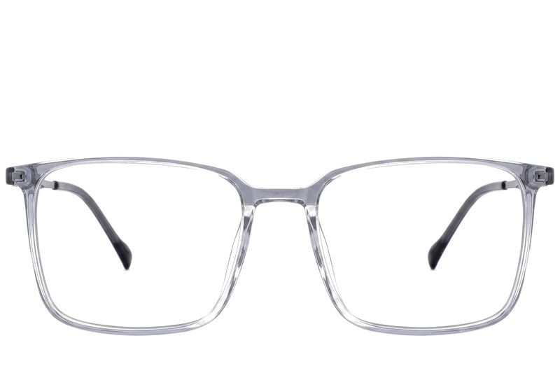 Rectangular Grey Titanium Glasses #BS2012-1711
