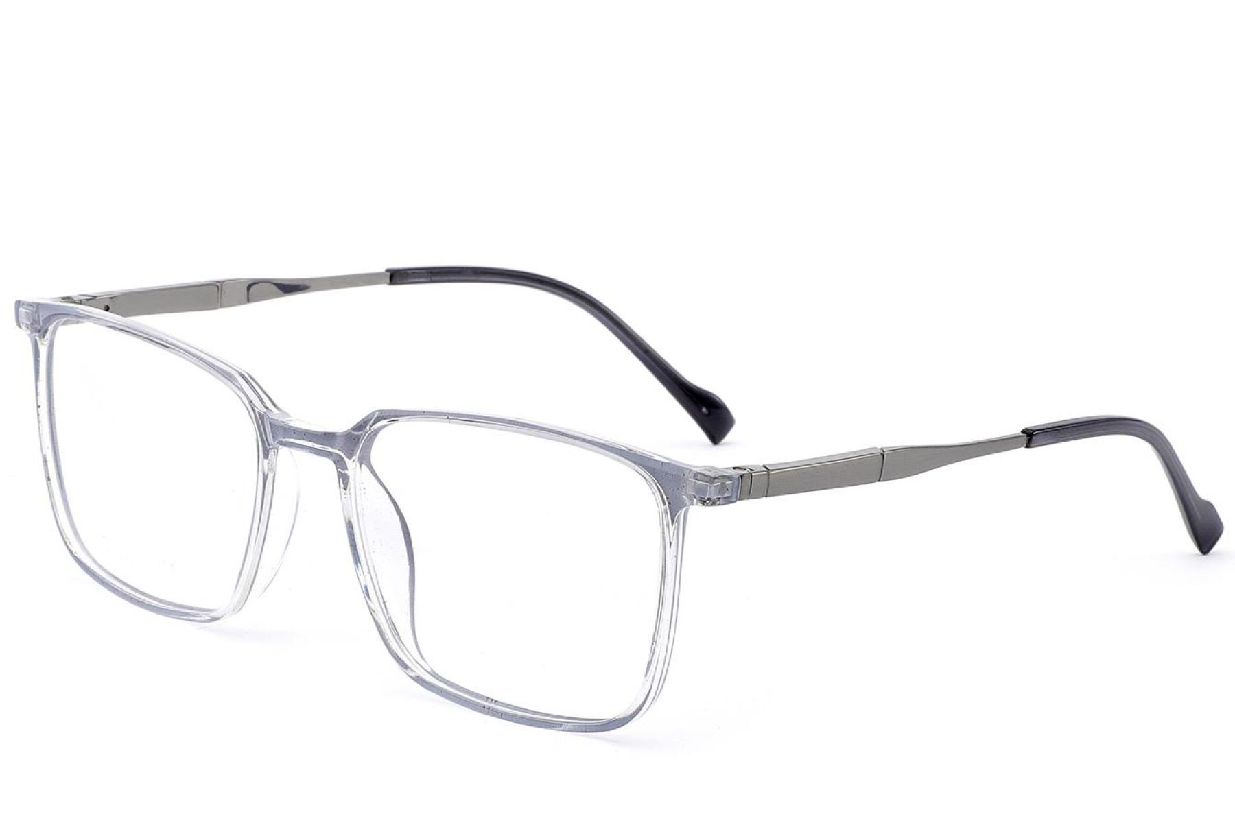 Rectangular Grey Titanium Glasses #BS2012-1711