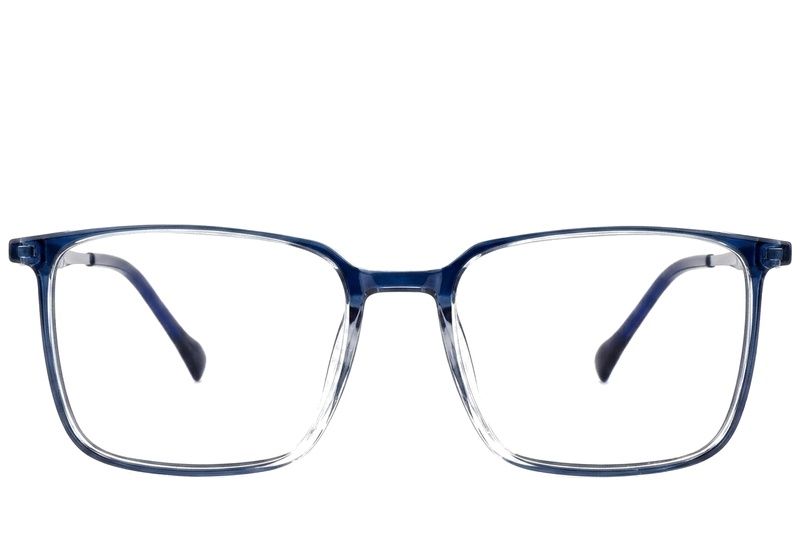 Rectangular Blue Titanium Glasses #BS2012-1712