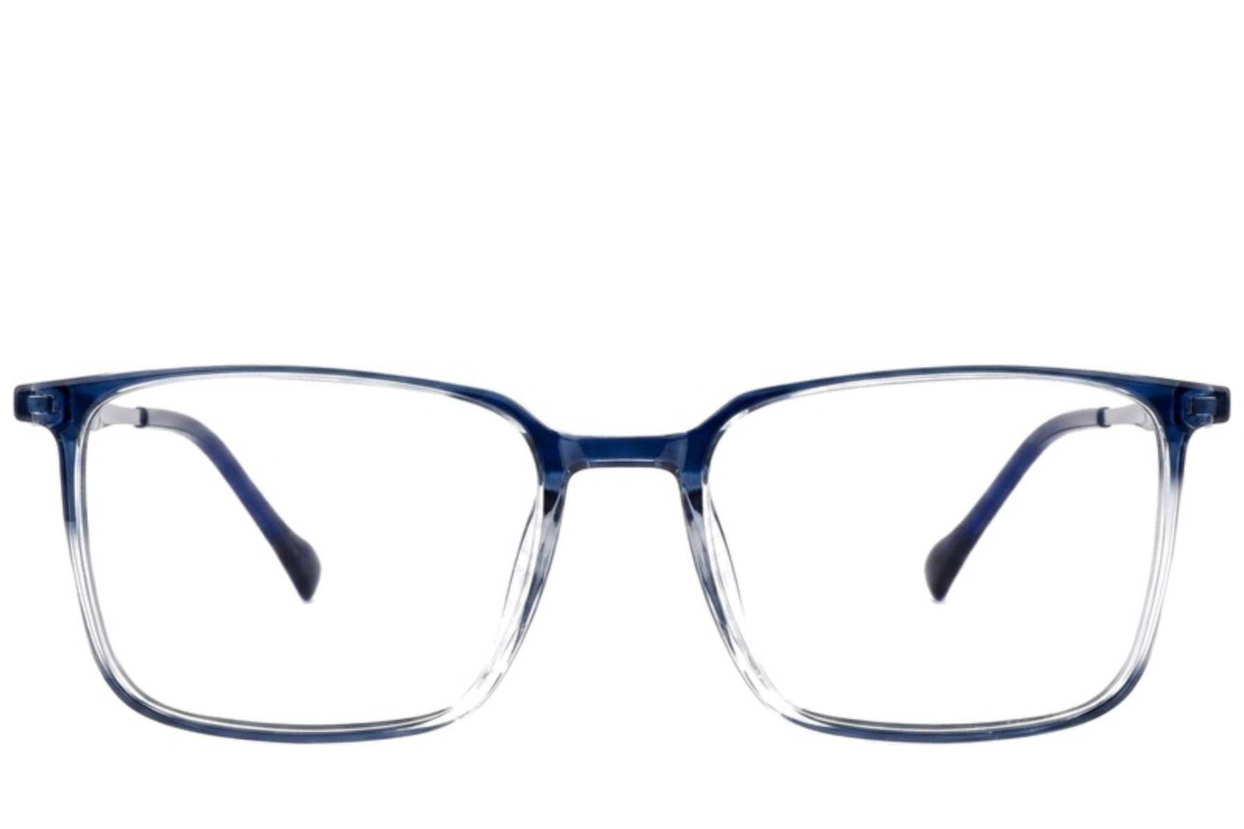 Rectangular Blue Titanium Glasses #BS2012-1712