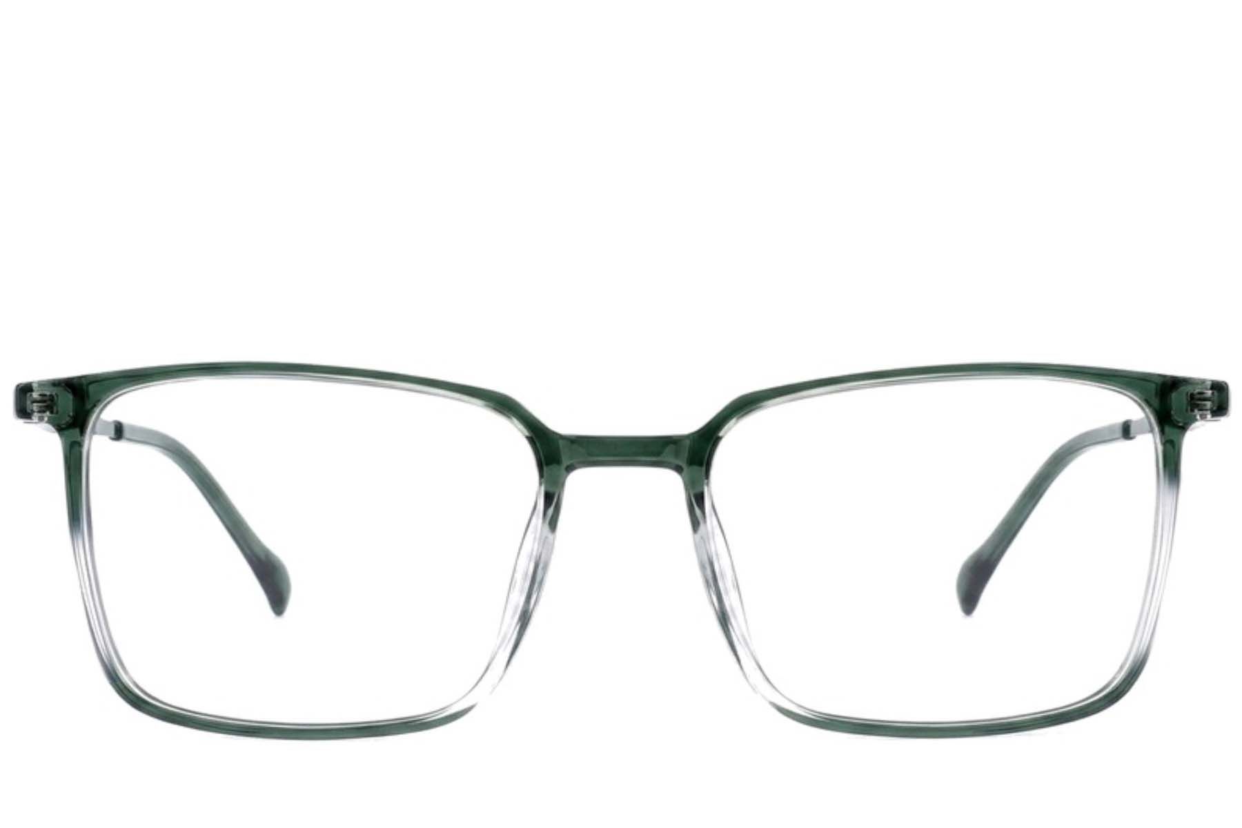 Rectangular Green Titanium Glasses #BS2012-1713