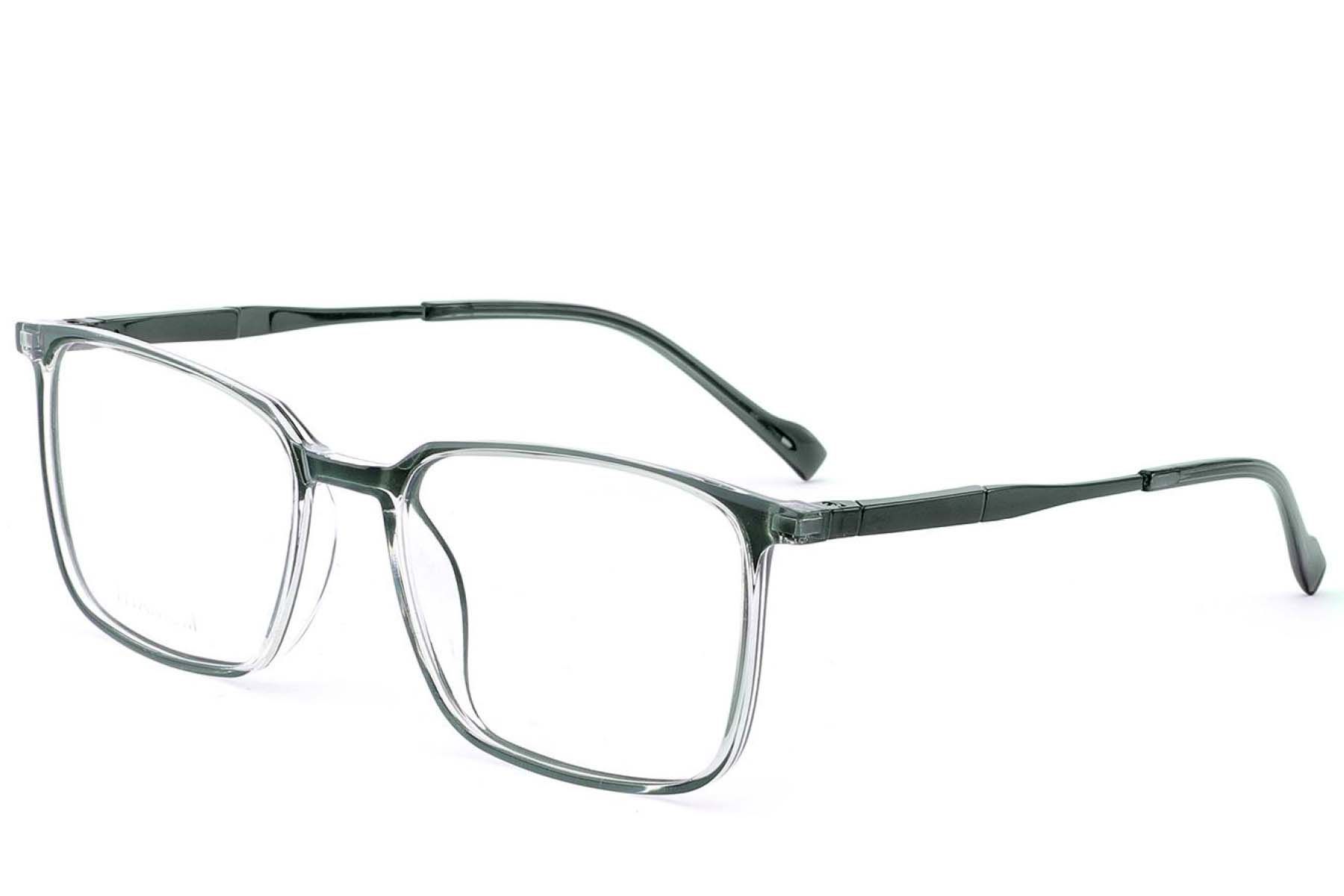 Rectangular Green Titanium Glasses #BS2012-1713