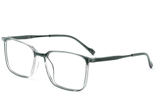 Lunettes rectangulaires en titane vert #BS2012-1713