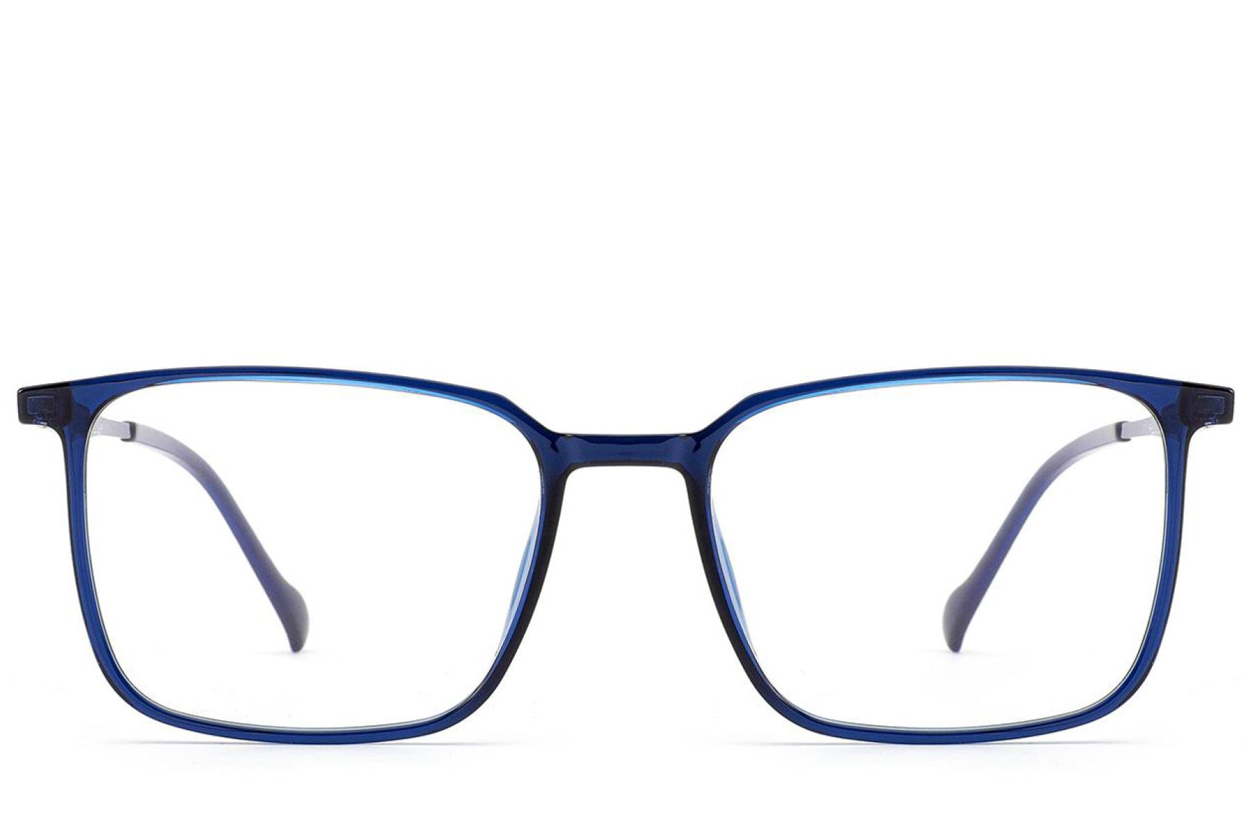 Rectangular Blue Titanium Glasses #BS2012-1714