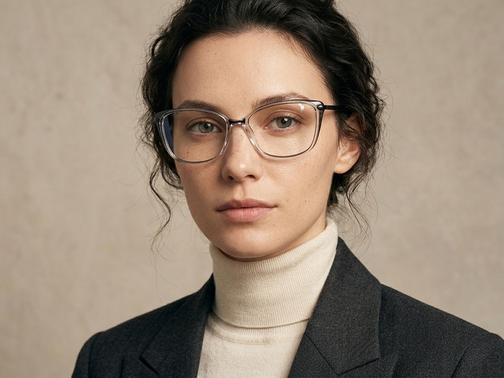 Butterfly Black Titanium Glasses #BS2012-1720