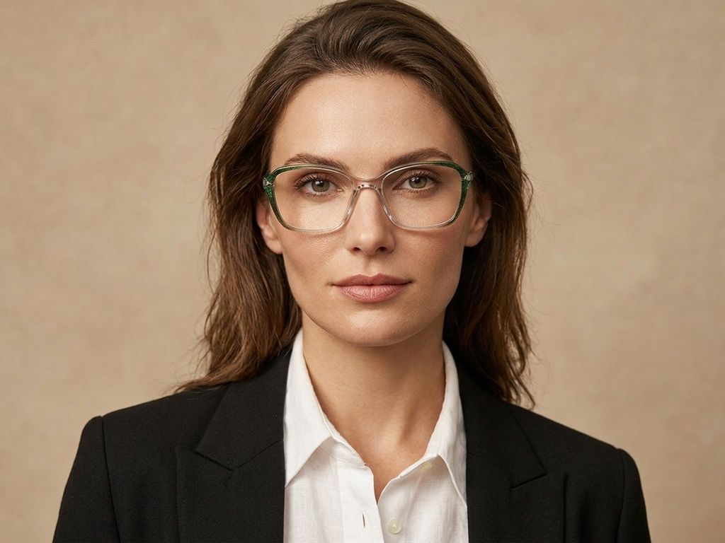 Butterfly Green Titanium Glasses #BS2012-1728