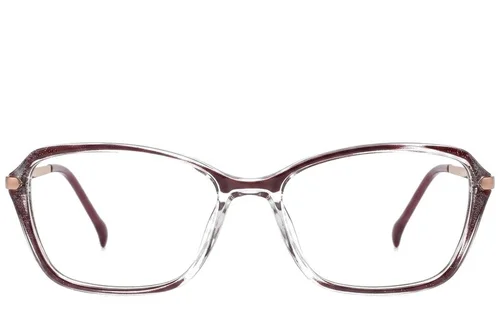 Lunettes papillon en titane rouge #BS2012-1729
