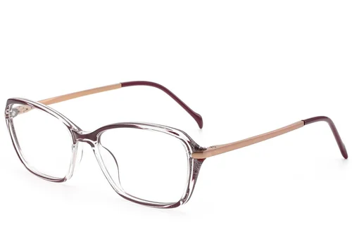 Lunettes papillon en titane rouge #BS2012-1729