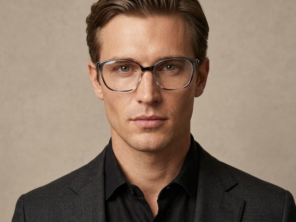 Butterfly Black Titanium Glasses #BS2012-1732