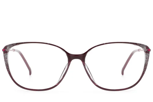 Lunettes papillon en titane rouge #BS2012-1734