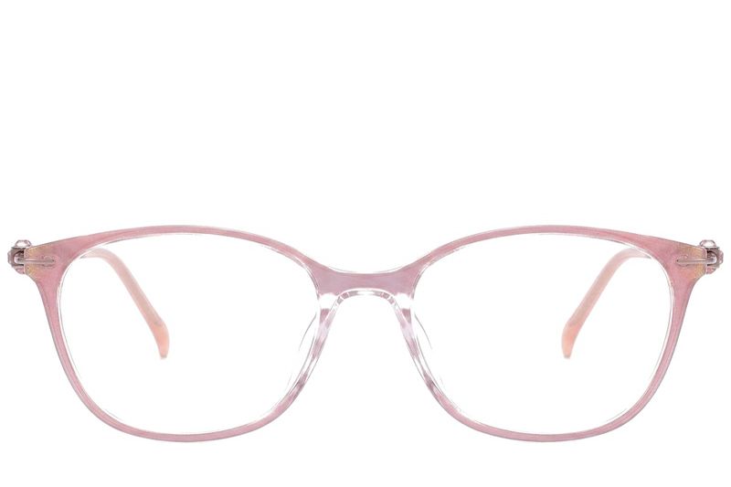 Oval Pink Titanium Glasses #BS2012-1740