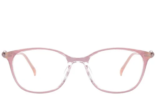 Lunettes ovales en titane rose #BS2012-1740