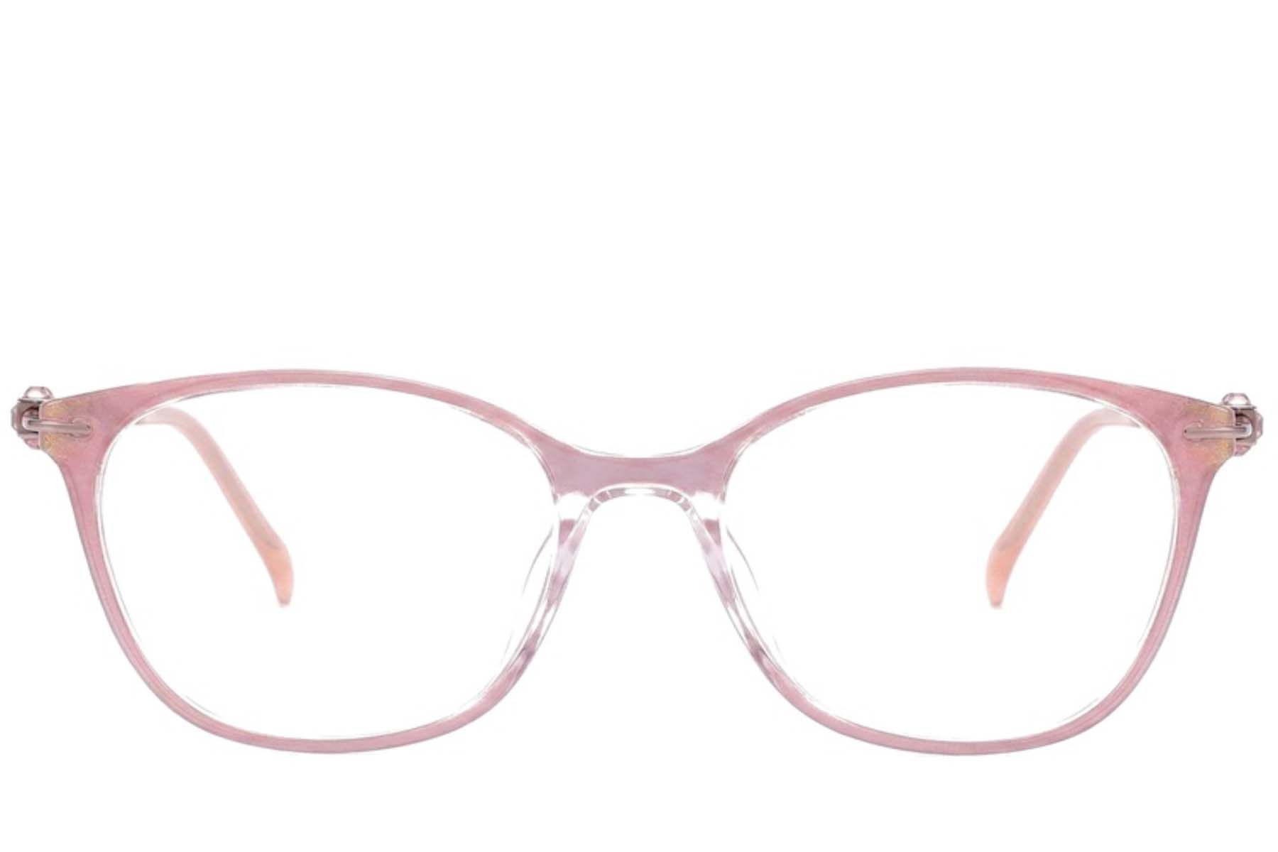 Oval Pink Titanium Glasses #BS2012-1740