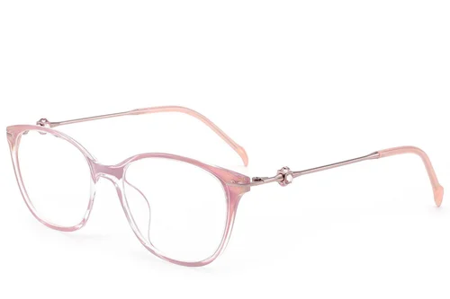 Lunettes ovales en titane rose #BS2012-1740
