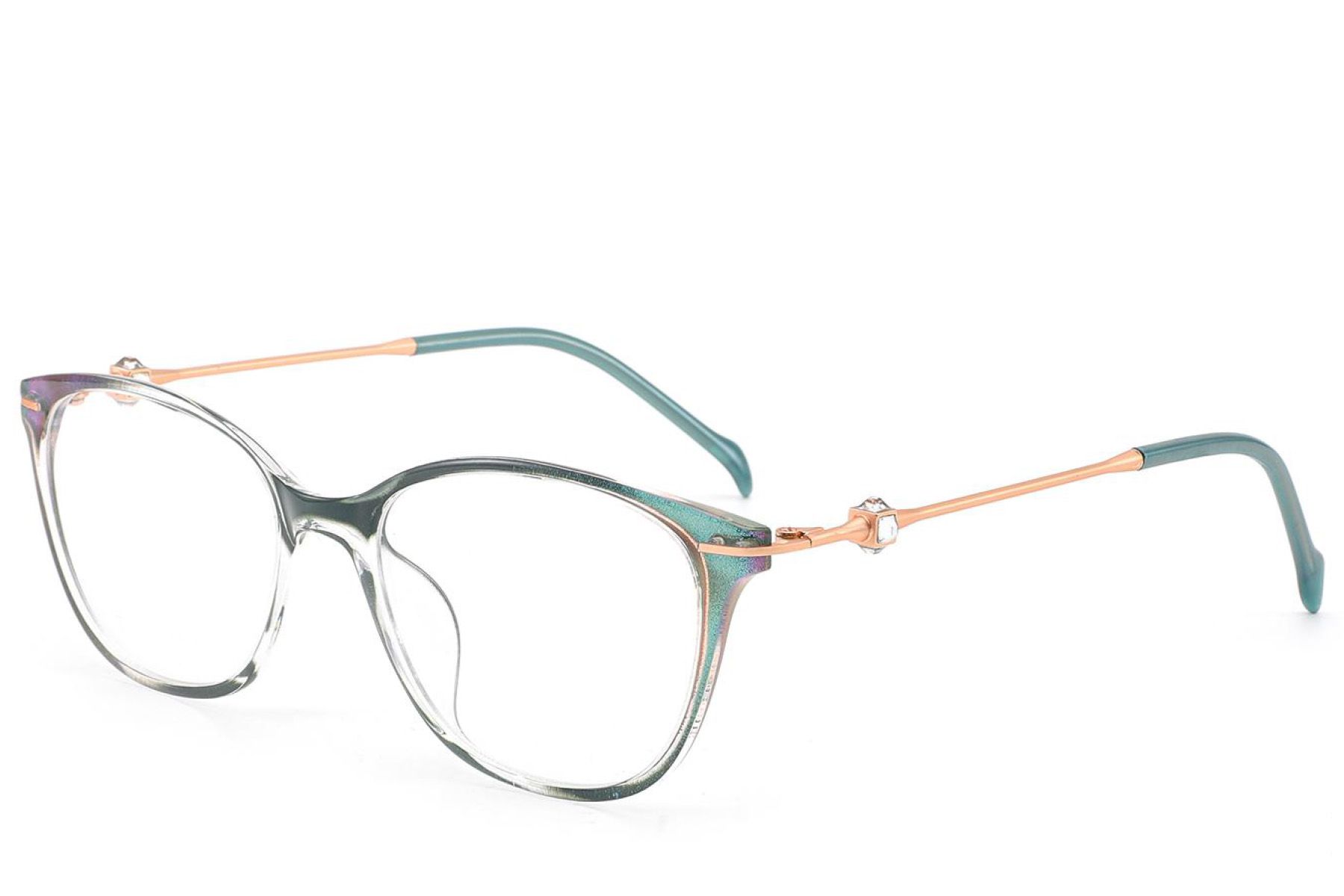 Oval Green Titanium Glasses #BS2012-1741