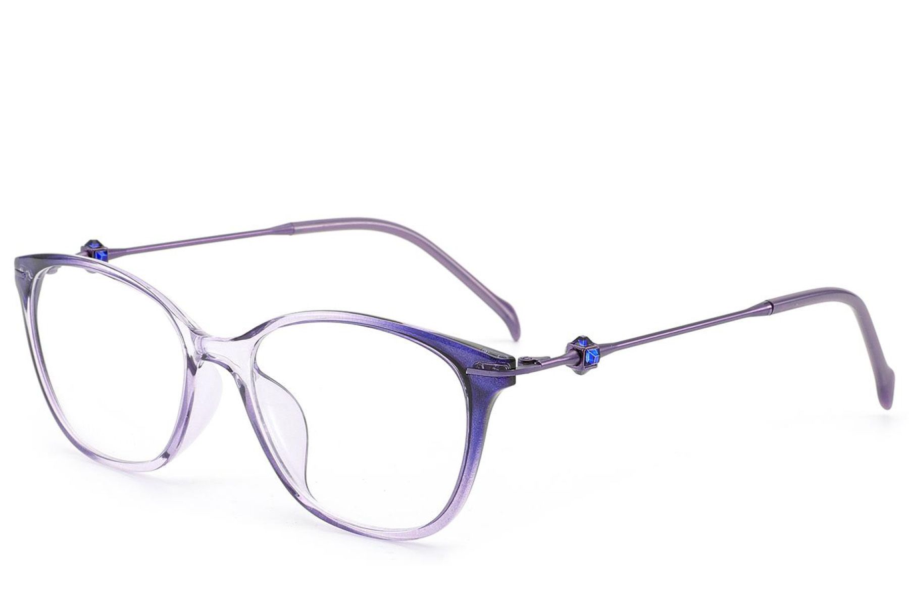 Oval Purple Titanium Glasses #BS2012-1742