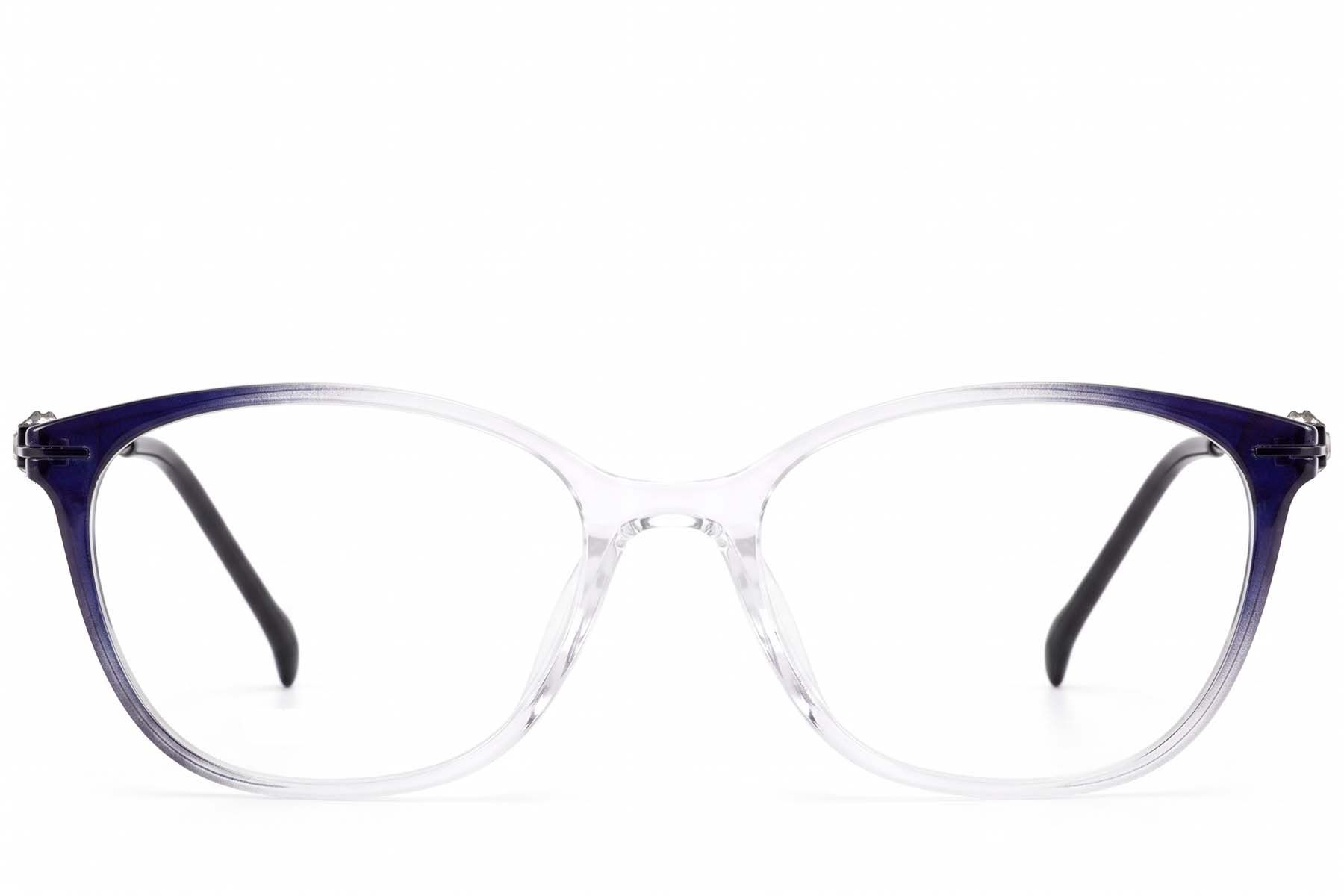 Oval Black Titanium Glasses #BS2012-1743
