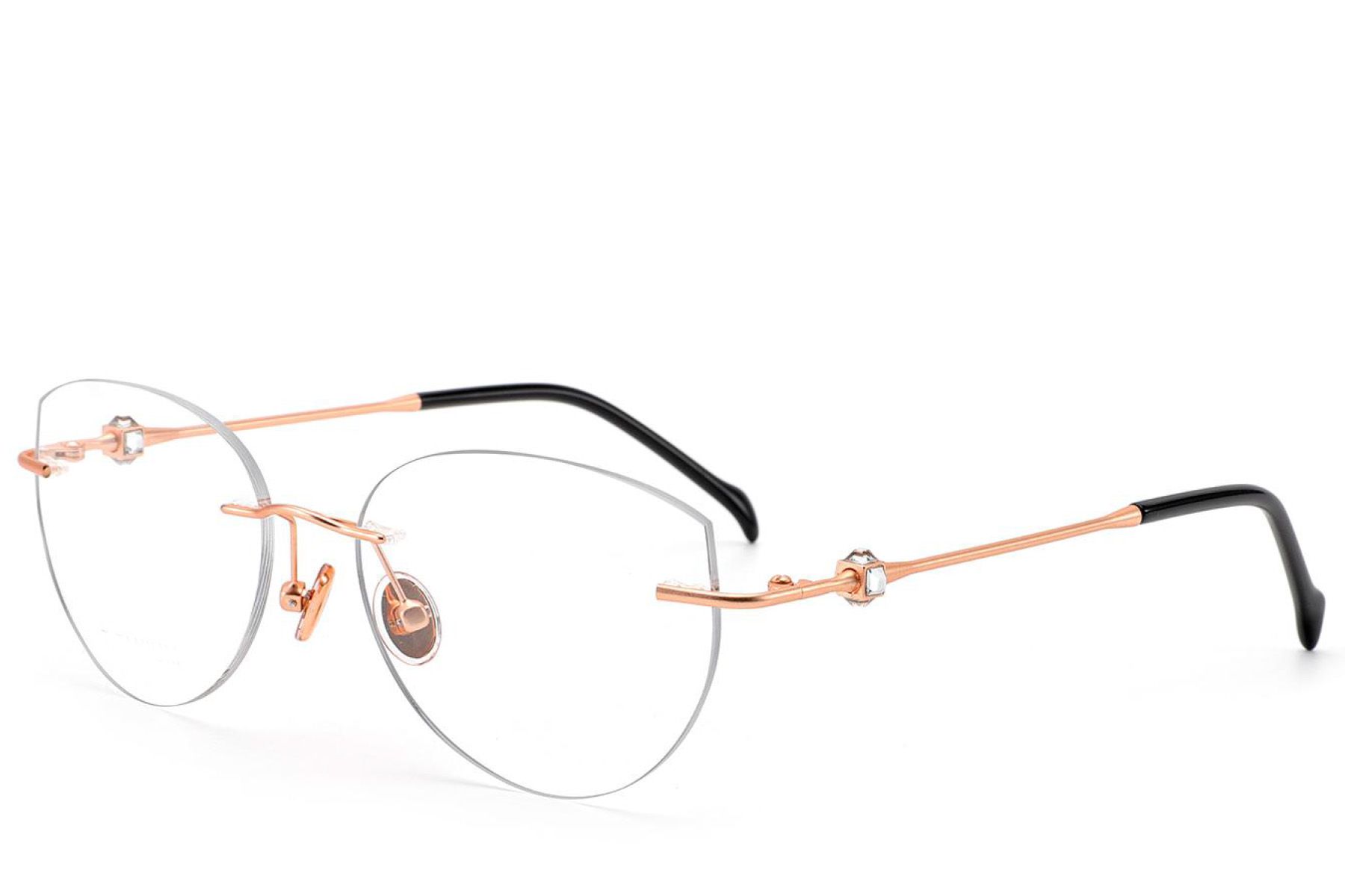 Invisible Pink Titanium Glasses #BS2012-1744