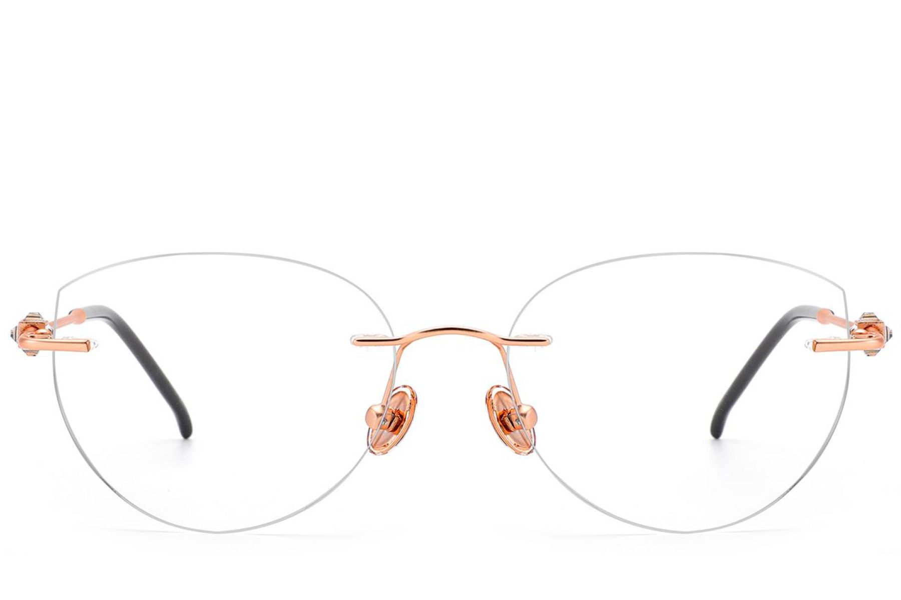 Invisible Pink Titanium Glasses #BS2012-1744