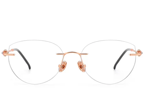 Lunettes invisibles en titane rose #BS2012-1744