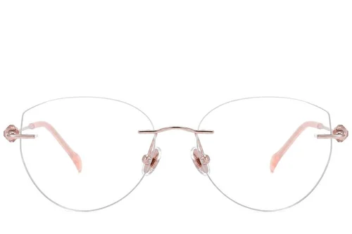 Lunettes invisibles en titane rose #BS2012-1745