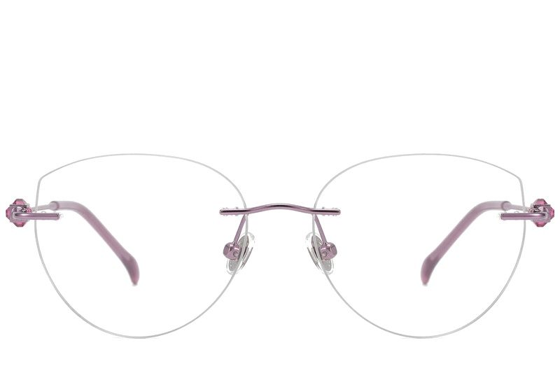 Gafas invisibles de titanio color púrpura #BS2012-1746