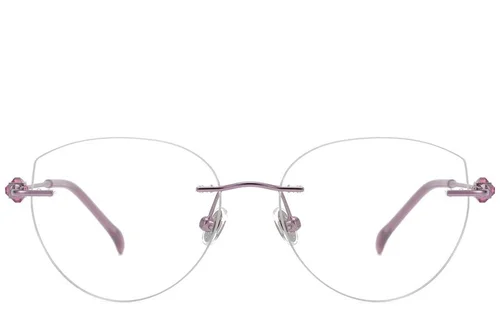 Lunettes invisibles en titane violet #BS2012-1746